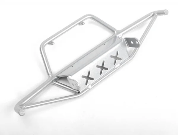 RC4WD Tri-X Steel Stinger Front Bumper W/ Lights For Vanquish Vs4-10 Origin Body (Silver) — image 5 of 9