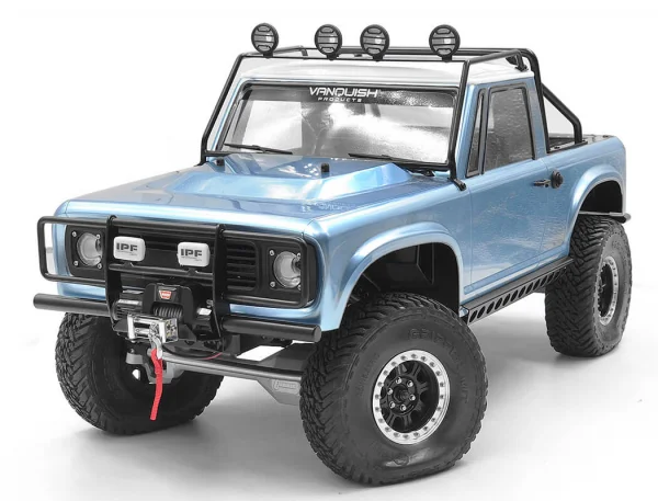 RC4WD Oxer Steel Front Winch Bumper W/ Ipf Lights For Vanquish Vs4-10 Origin Body (Black) — image 6 of 8