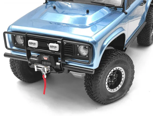RC4WD Oxer Steel Front Winch Bumper W/ Ipf Lights For Vanquish Vs4-10 Origin Body (Black) — image 7 of 8