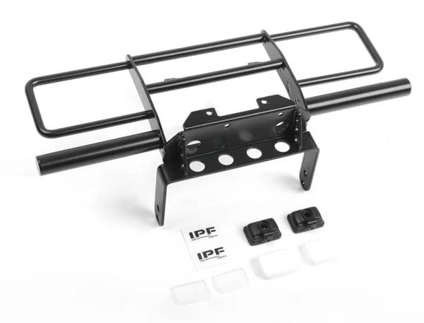 RC4WD Oxer Steel Front Winch Bumper W/ Ipf Lights For Vanquish Vs4-10 Origin Body (Black) — image 8 of 8