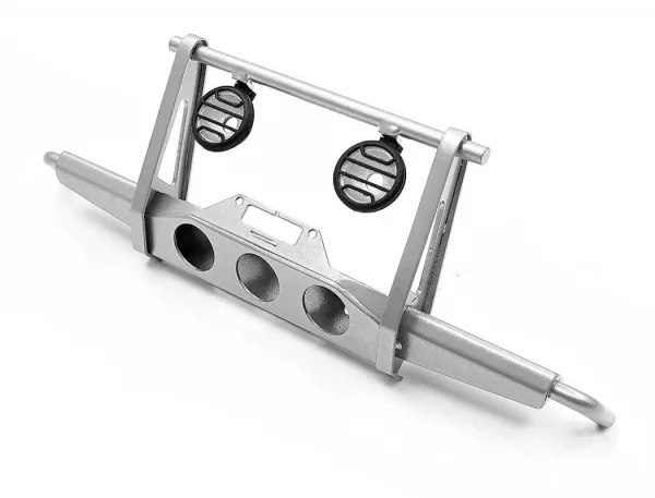 RC4WD Shirya Front Winch Bumper W/ Lights For Vanquish Vs4-10 Origin Body (Silver) — image 1 of 8