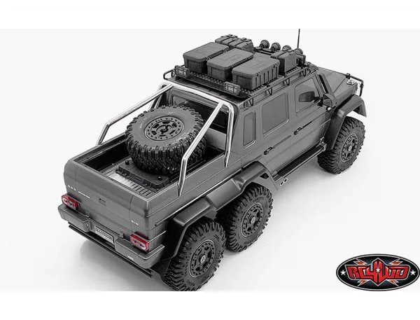 RC4WD Tarka Drop Bed W/Tyre Holder + Metal Plate For Traxxas Mercedes-Benz G63 Amg 6X6 — image 2 of 10