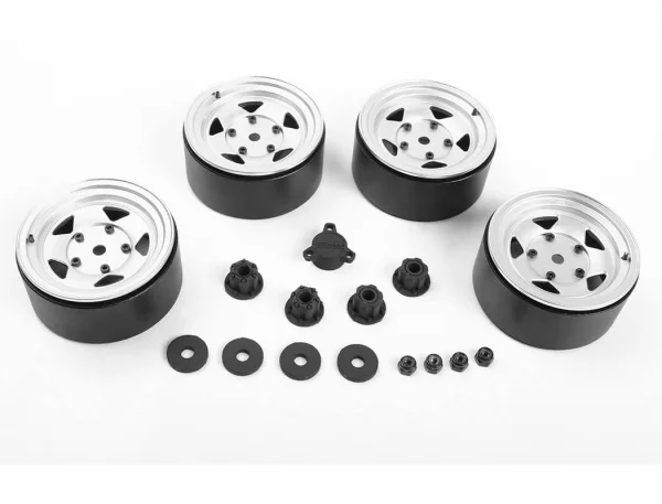 RC4WD Seren 2.2 Beadlock Wheels W/ Center Caps (Silver) — image 5 of 9