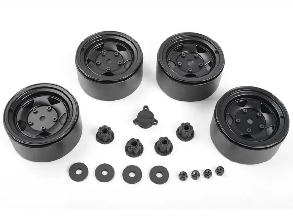RC4WD Seren 2.2 Beadlock Wheels W/ Center Caps (Black) — image 6 of 9