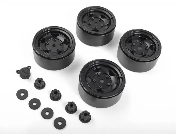 RC4WD Seren 2.2 Beadlock Wheels W/ Center Caps (Black) — image 4 of 9