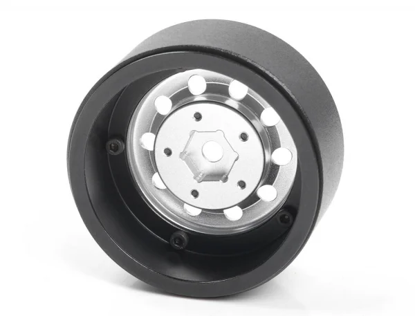RC4WD Burato 2.2 Beadlock Wheels W/ Center Caps (Silver)