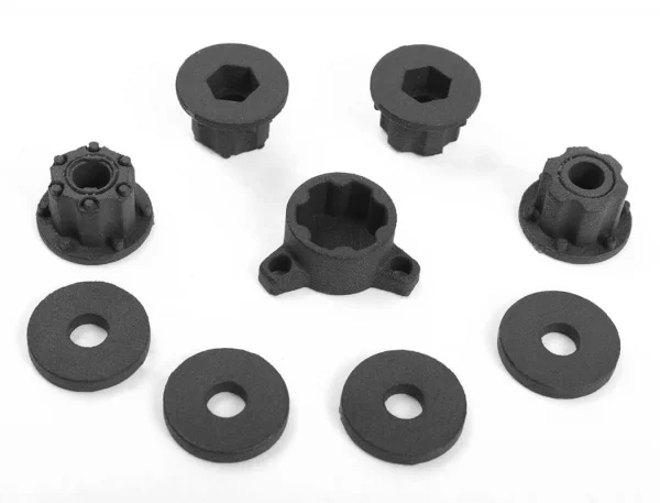 RC4WD Burato 2.2 Beadlock Wheels W/ Center Caps (Silver)