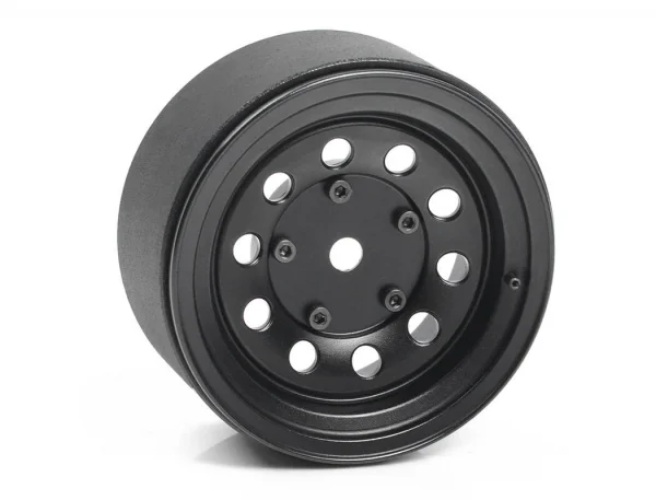 RC4WD Burato 2.2 Beadlock Wheels W/ Center Caps (Black) — image 2 of 7