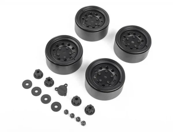 RC4WD Burato 2.2 Beadlock Wheels W/ Center Caps (Black) — image 4 of 7