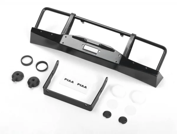 RC4WD Oxer Metal Front Winch Bumper W/Lights For Js Scale 1:10 Range Rover Classic Body &mdash; image 4 of 10