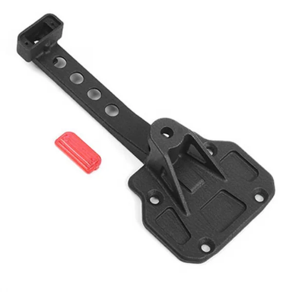 Spare Wheel and Tire Holder w/ Red High Rear Brake Light for Axial 1:10 SCX10 III Jeep JLU Wrangler RC4WD