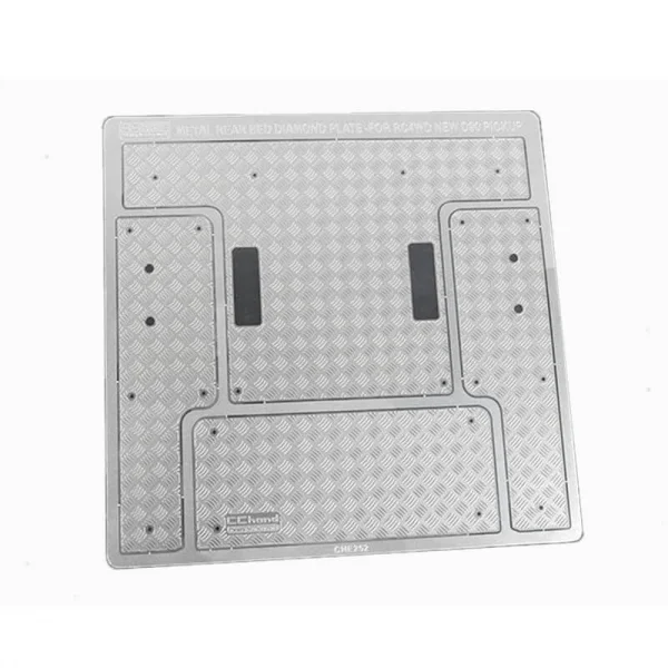 Steel Rear Bed Diamond Plates for RC4WD Gelande II 2015 Land Rover Defender D90 (Heritage Edition) RC4WD