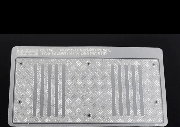Steel Diamond Tailgate Plate for RC4WD Gelande II 2015 Land Rover Defender D90 (Heritage Edition) RC4WD