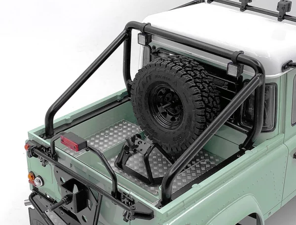 Steel Tube Rollbar w/ Flood Lights for RC4WD Gelande II 2015 Land Rover Defender D90 (Heritage Edition) RC4WD