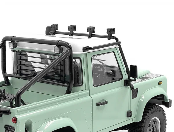 Front Window Roll Cage w/ Flood Lights for RC4WD Gelande II 2015 Land Rover Defender D90 (Heritage Edition) RC4WD