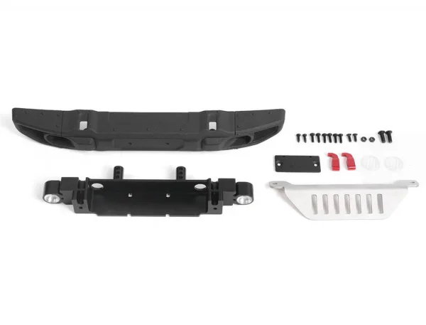 RC4WD Oem Wide Front Bumper With Licence Plate Holder + Steering