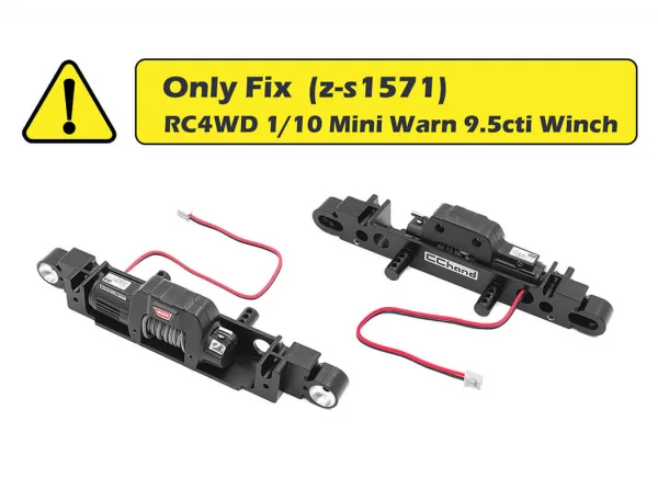 OEM Wide Front Winch Bumper W/ Steering Guard for Axial 1:10 SCX10 III Jeep JLU Wrangler (B) RC4WD