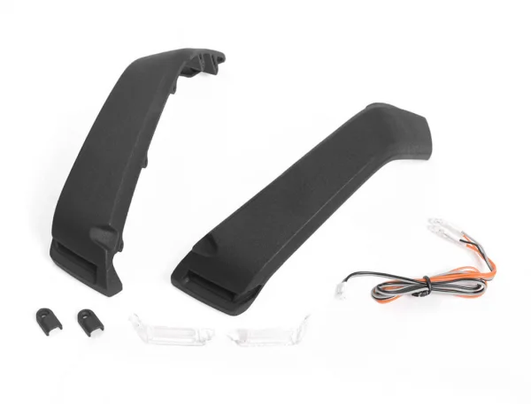 Fender Flare Set W/ Lights + LED Lighting System for Axial 1:10 SCX 10 III Jeep JLU Wrangler RC4WD — image 13 of 14