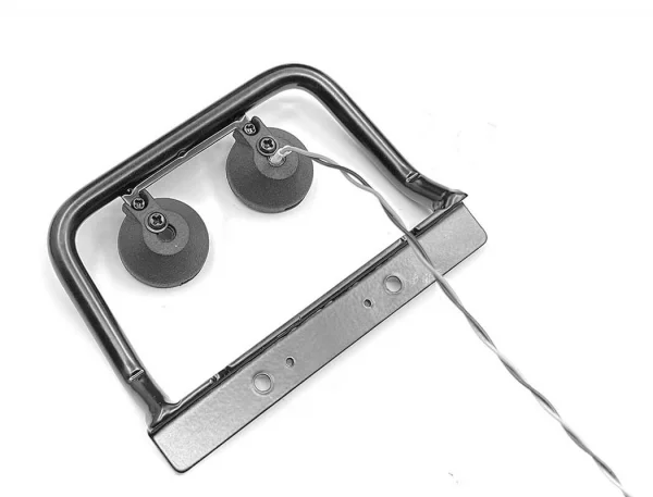 Steel Push Bar Front Bumper W/ Clear Flood Lights for RC4WD Gelande II 2015 Land Rover Defender D90 RC4WD
