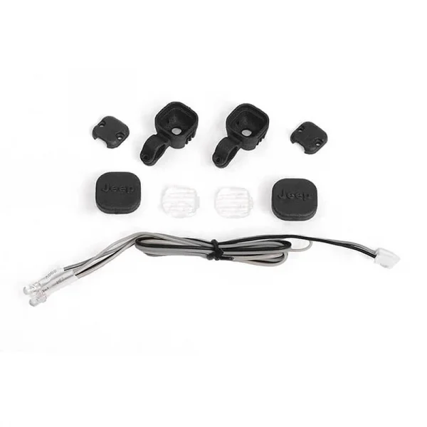 Offroad Light Set W/ LED Light Kit for Axial 1:10 SCX 10 III Jeep JLU Wrangler RC4WD