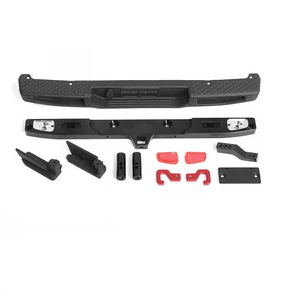 OEM Rear Bumper w/ Tow Hook and License Plate Holder for Axial 1:10 SCX10 III Jeep JT Gladiator RC4WD