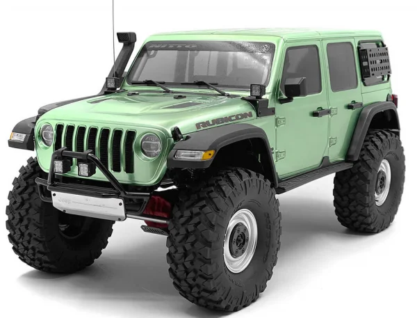 KS Steel Front Bumper w/ Lights for Axial 1:10 SCX10 III Jeep JLU Wrangler RC4WD
