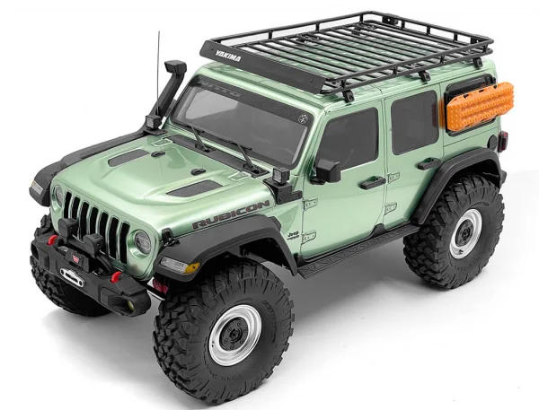 Steel Tube Roof Rack W/ Rear Utility Lights for Axial 1:10 SCX10 III Jeep JLU Wrangler RC4WD — image 3 of 12