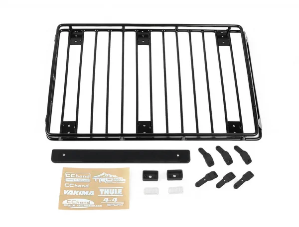 Steel Tube Roof Rack W/ Rear Utility Lights for Axial 1:10 SCX10 III Jeep JLU Wrangler RC4WD — image 6 of 12