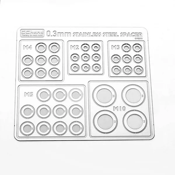 Stainless Steel 0.3mm Spacers Assortment RC4WD