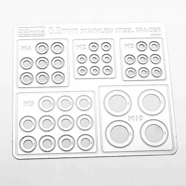 Stainless Steel 0.2mm Spacers Assortment RC4WD