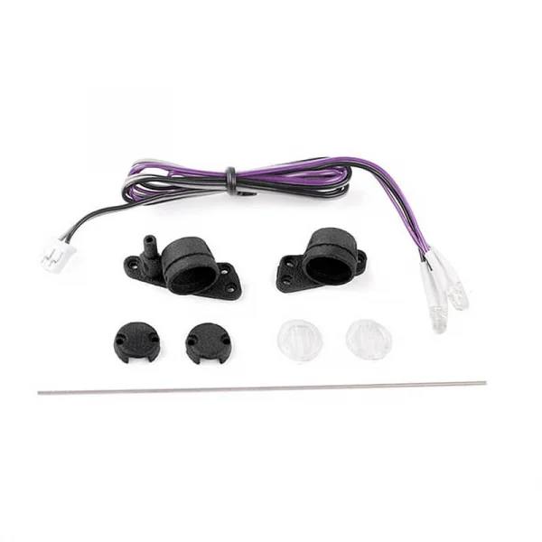 LED A Pillar Front Light and Antenna for Traxxas TRX-4 2021 Bronco RC4WD