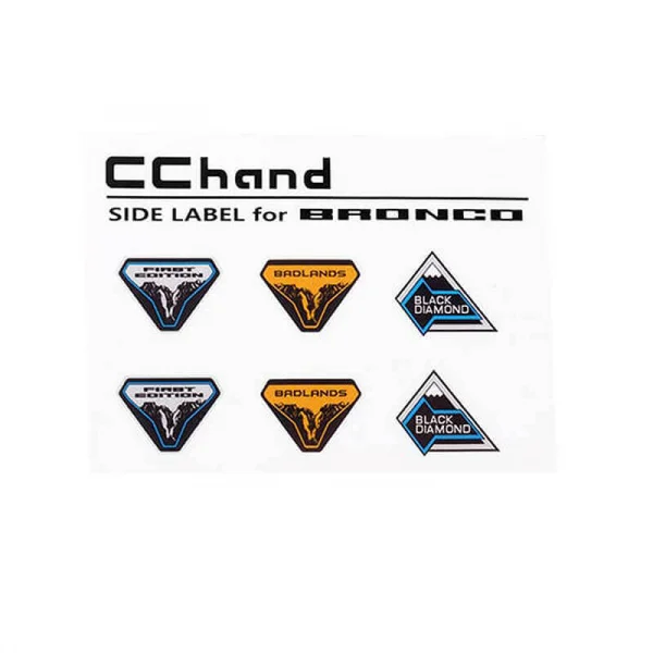 Body Decal Set for Traxxas TRX-4 2021 Ford Bronco RC4WD TRX4 Sticker RC4WD