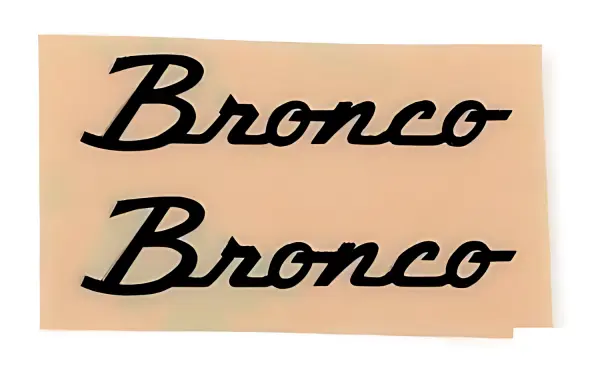 Side Metal Emblem for Axial SCX10 III Early Ford Bronco (Black) RC4WD — image 1 of 3