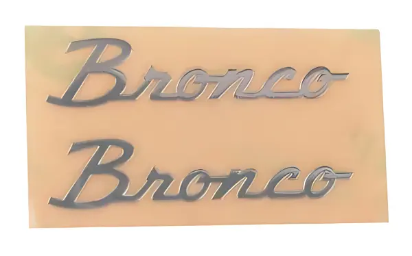Side Metal Emblem for Axial SCX10 III Early Ford Bronco (Silver) RC4WD — image 1 of 3