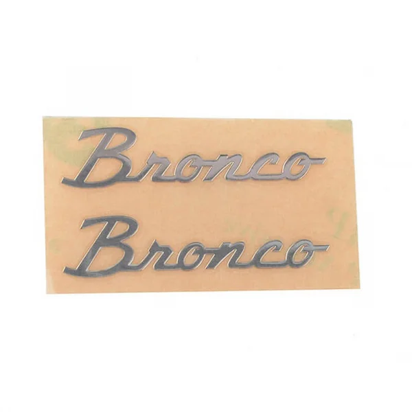 Side Metal Emblem for Axial SCX10 III Early Ford Bronco (Silver) RC4WD — image 3 of 3