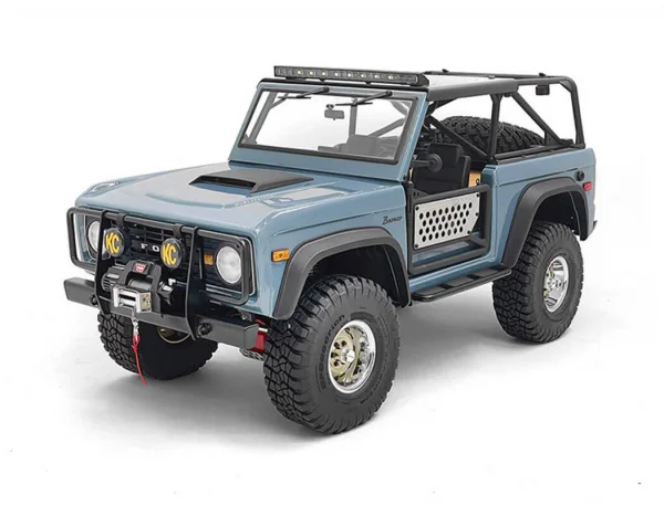 Oxer Steel Front Winch Bumper for Axial SCX10 III Early Ford Bronco (Black) RC4WD — image 6 of 7