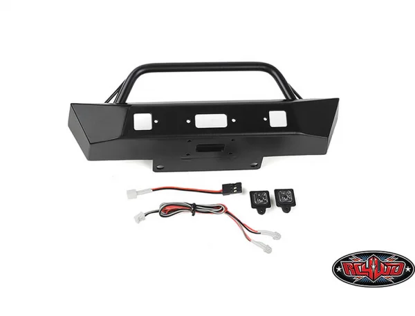 Eon Metal Front Stinger Bumper w/LED for Axial SCX6 JEEP Wrangler JLU RC4WD
