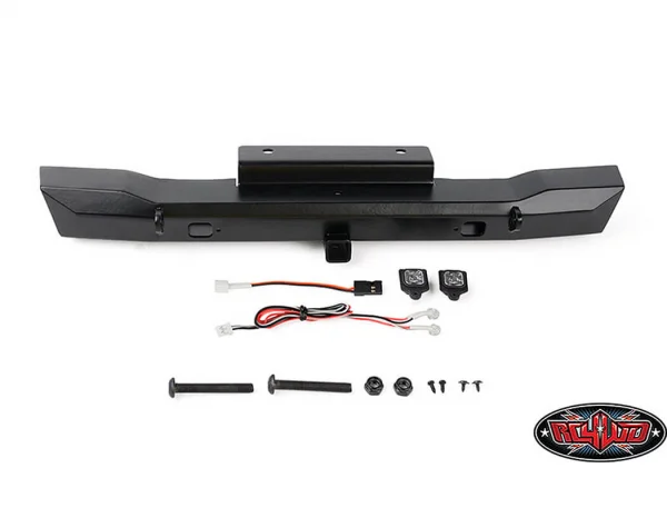 Eon Metal Rear Hitch Bumper w/LED for Axial SCX6 JEEP Wrangler JLU RC4WD
