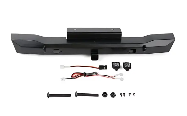 Eon Metal Rear Hitch Bumper w/LED for Axial SCX6 JEEP Wrangler JLU RC4WD — image 1 of 12
