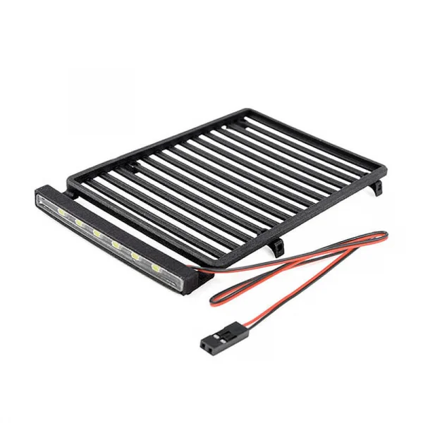 Flat Roof Rack w/ LED for Axial SCX24 Jeep Wrangler JLU RC4WD