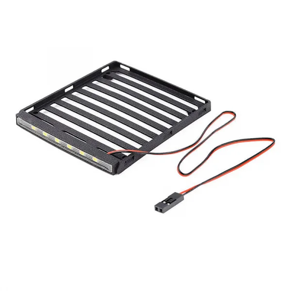 Flat Roof Rack w/ LED for Axial SCX24 JT Gladiator RC4WD