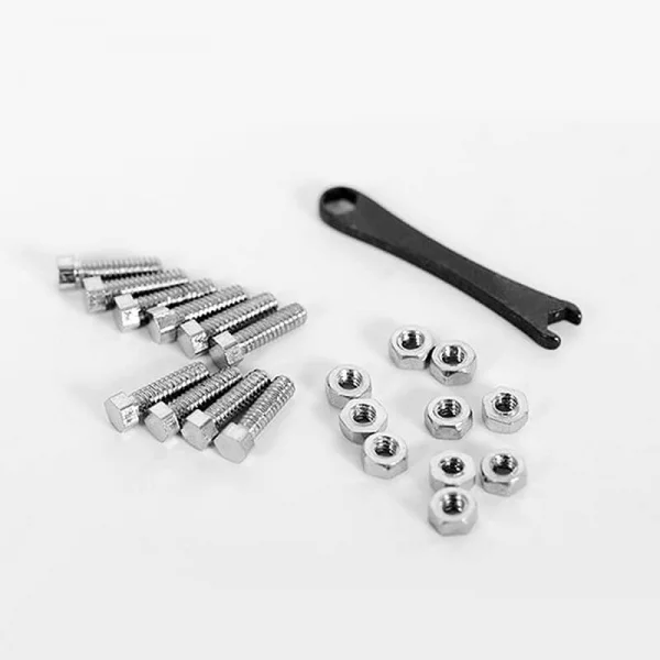 RC4WD Ultra Scale Hardened Steel Driveshaft Nuts Bolts & Wrench x10 RC4WD — image 3 of 3