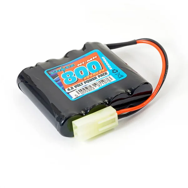 Voltz 4.8v NiMh - 800mah - Mini Tamiya Plug (HE00010) - Fits Hobby Engine Mining Truck and Wheeled Loader