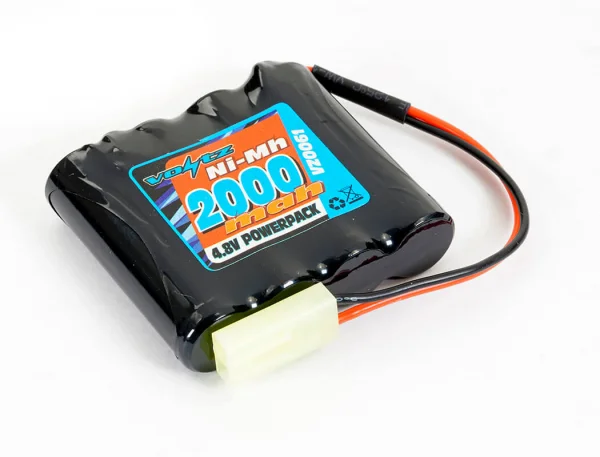 Voltz 4.8v NiMh - High Capacity 2000mah - Mini Tamiya Plug (HE00010) - Fits Hobby Engine Mining Truck and Wheeled Loader ** CLEARANCE **