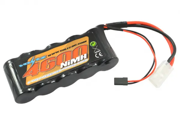 Voltz 4600mAh 6.0V Receiver Sub-C Stick Pack With BEC + Tamiya Connectors — image 3 of 3