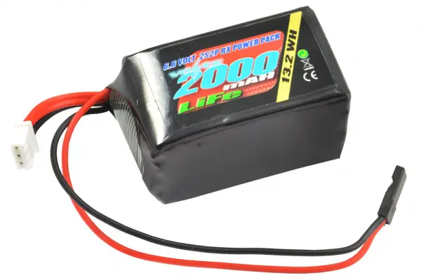 Voltz 2000mAh 2S 6.6V RX Life Hump Battery Pack &mdash; image 3 of 3