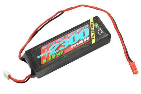 Voltz 2300mAh 2S 6.6V LiFe Straight Battery Pack for 1:5 Vehicles — image 3 of 3