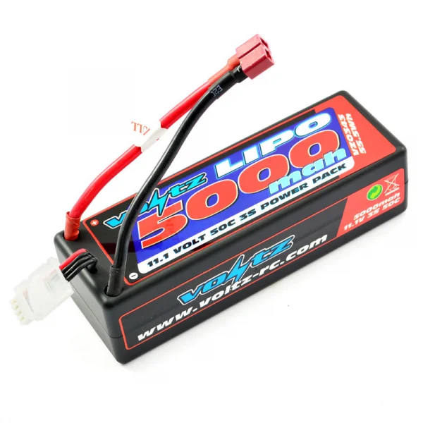 Voltz 5000mah Hard Case 3S 11.1V 50C LiPo - Deans