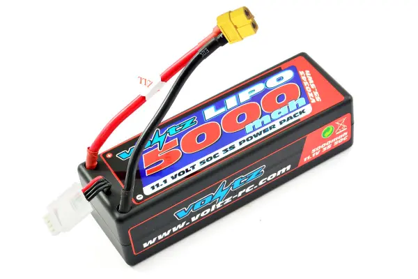 Voltz 5000mAh Hard Case 11.1V 50C Lipo Stick Pack XT60 &mdash; image 2 of 2