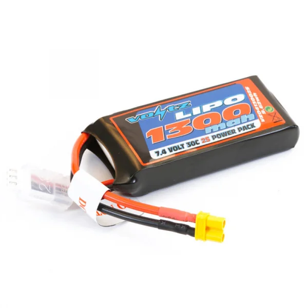 Voltz 1300mah 7.4V 2S 30C LiPo Battery - XT30